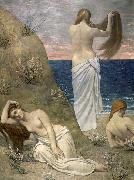 Pierre Puvis de Chavannes Young Girls on the Edge of the Sea oil painting artist